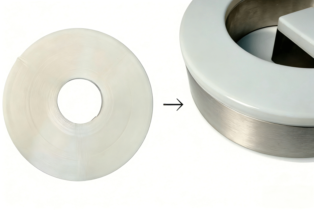 Backlit edge strip for channel letters